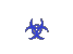 Blue Growing Hazardous Material Symbol